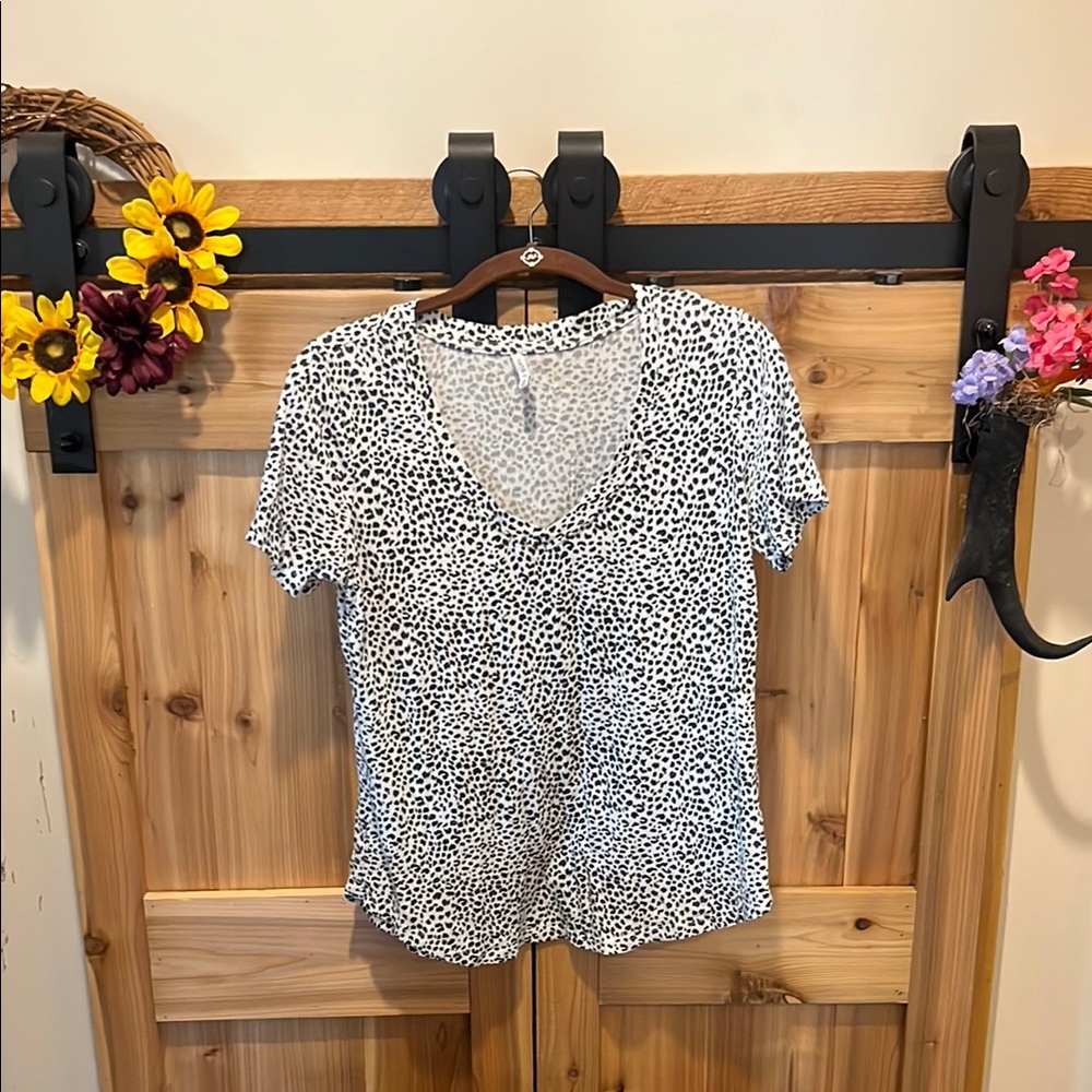 Z Supply Monochrome Speckled Short Sleeve Tee